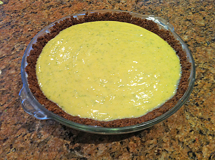 Finished Key Lime Pie.