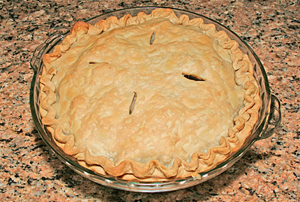 Photo of the finished pasty.