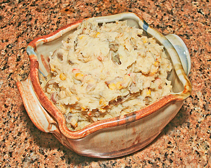 Roasted corn mashed potatoes.